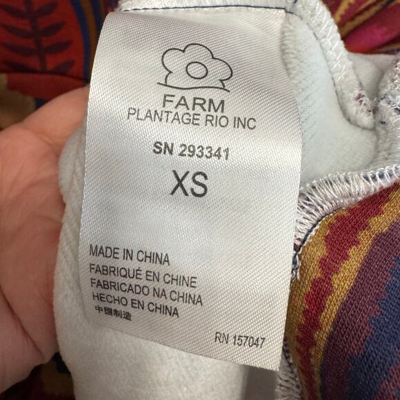 FARM RIO Mix Print Long Line Aztec Print Sweatshirt Relaxed Fit Western XS - Picture 11 of 13